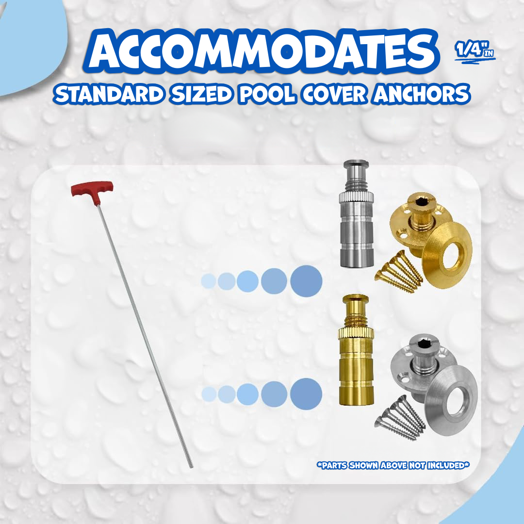 Poolzilla 24" Extra Long Hex Key for Pool Anchor Installation and Removal