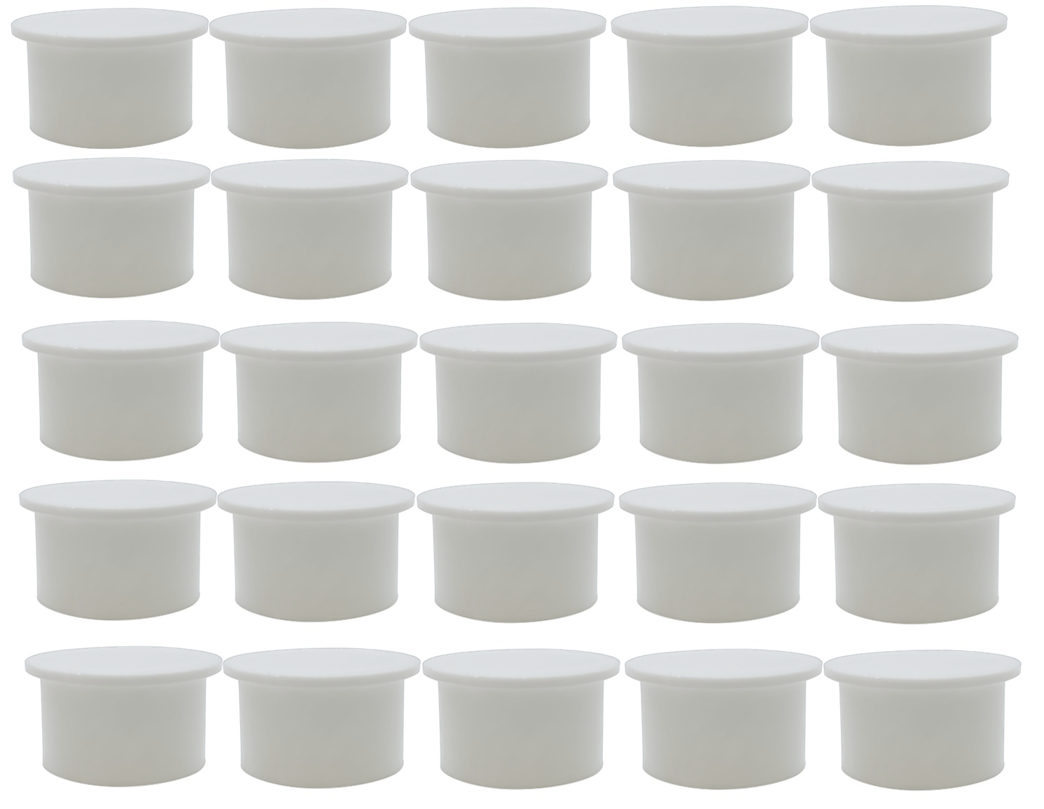 Poolzilla White Pool Safety Fence Hole Cover (25 Pack / 50 Pack)