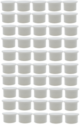 Poolzilla White Pool Safety Fence Hole Cover (25 Pack / 50 Pack)