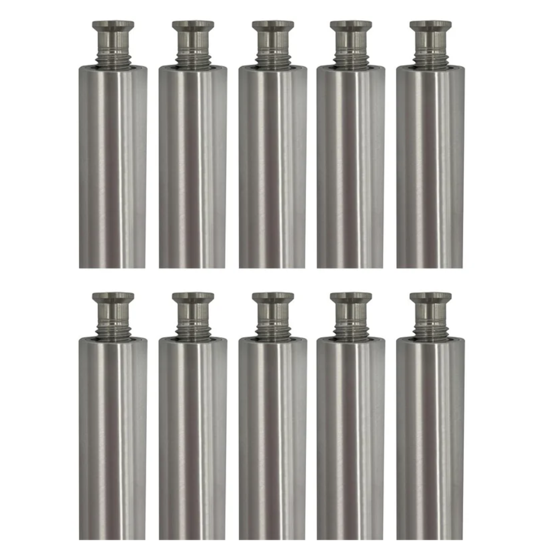 Poolzilla 10” Aluminum Tube with Stainless Steel Anchor for Pool Cover Installation