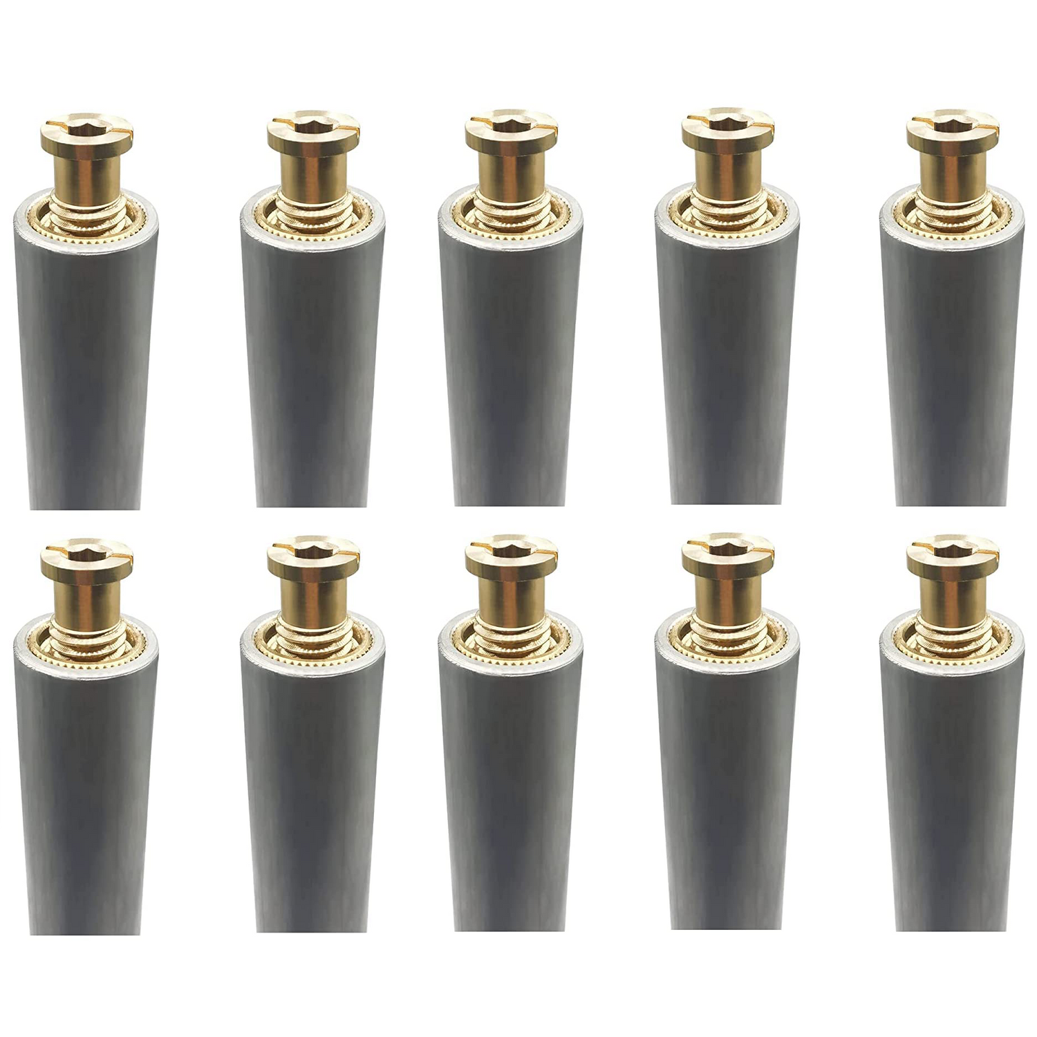 Poolzilla 10” Aluminum Tube with Brass Anchor for Pool Safety Cover Installation