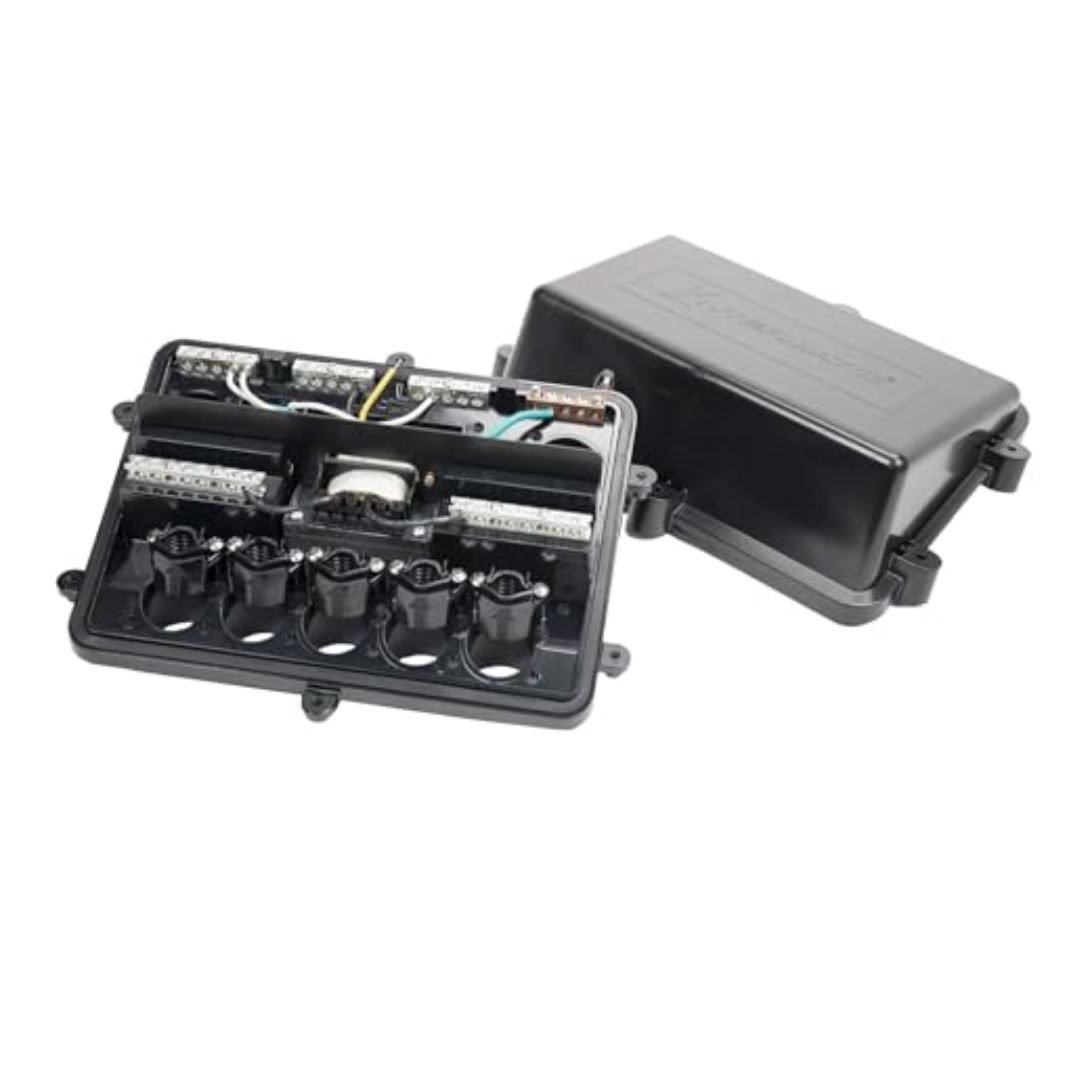 Intermatic PJBX52100 Pool and Spa Junction Box - 5 Light Connections - Patented Design for Efficiency, Versatile Connections, Built-in Noise Reduction and Compact Design