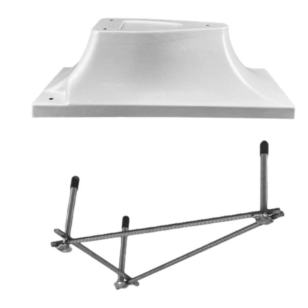 Global Pool Products 3 Bolt Base Replacement Stand - for 6' - 8' Diving Boards (No Board)