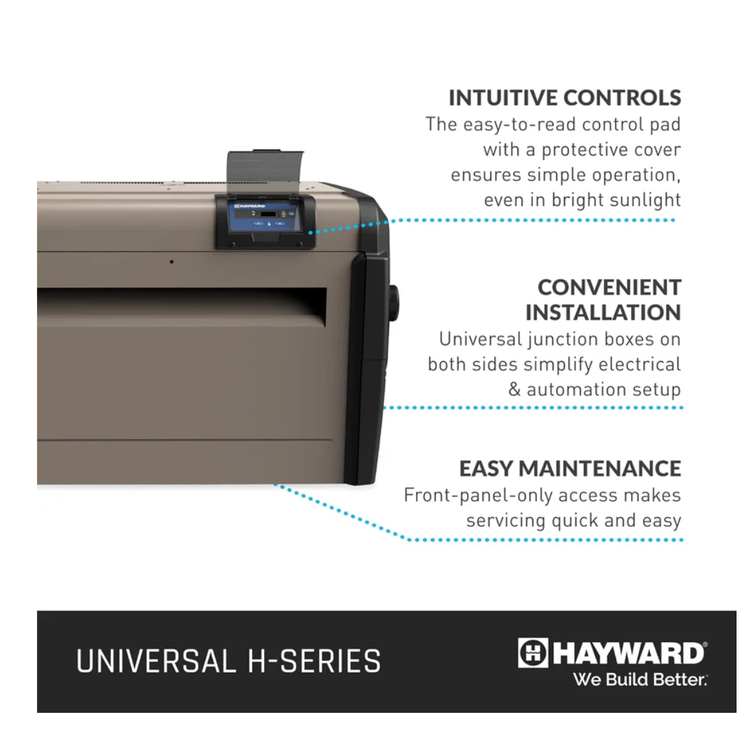 Hayward Universal H-Series, W3H400FDP, Propane Gas Heater, Low NOx | 400,000 BTU