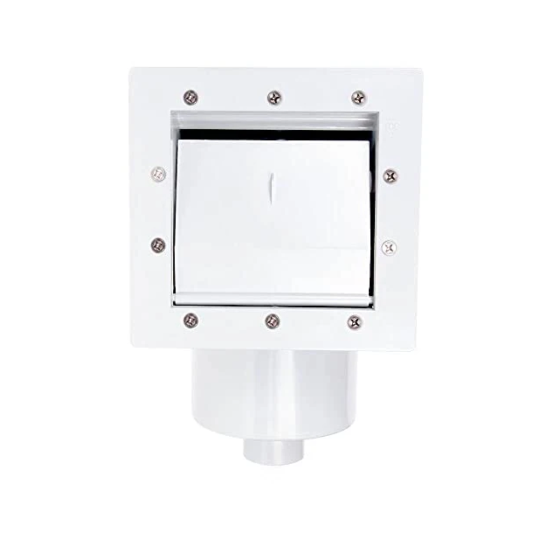Custom Molded 25512-000-950 Standard Above Ground Skimmer with Fittings - White