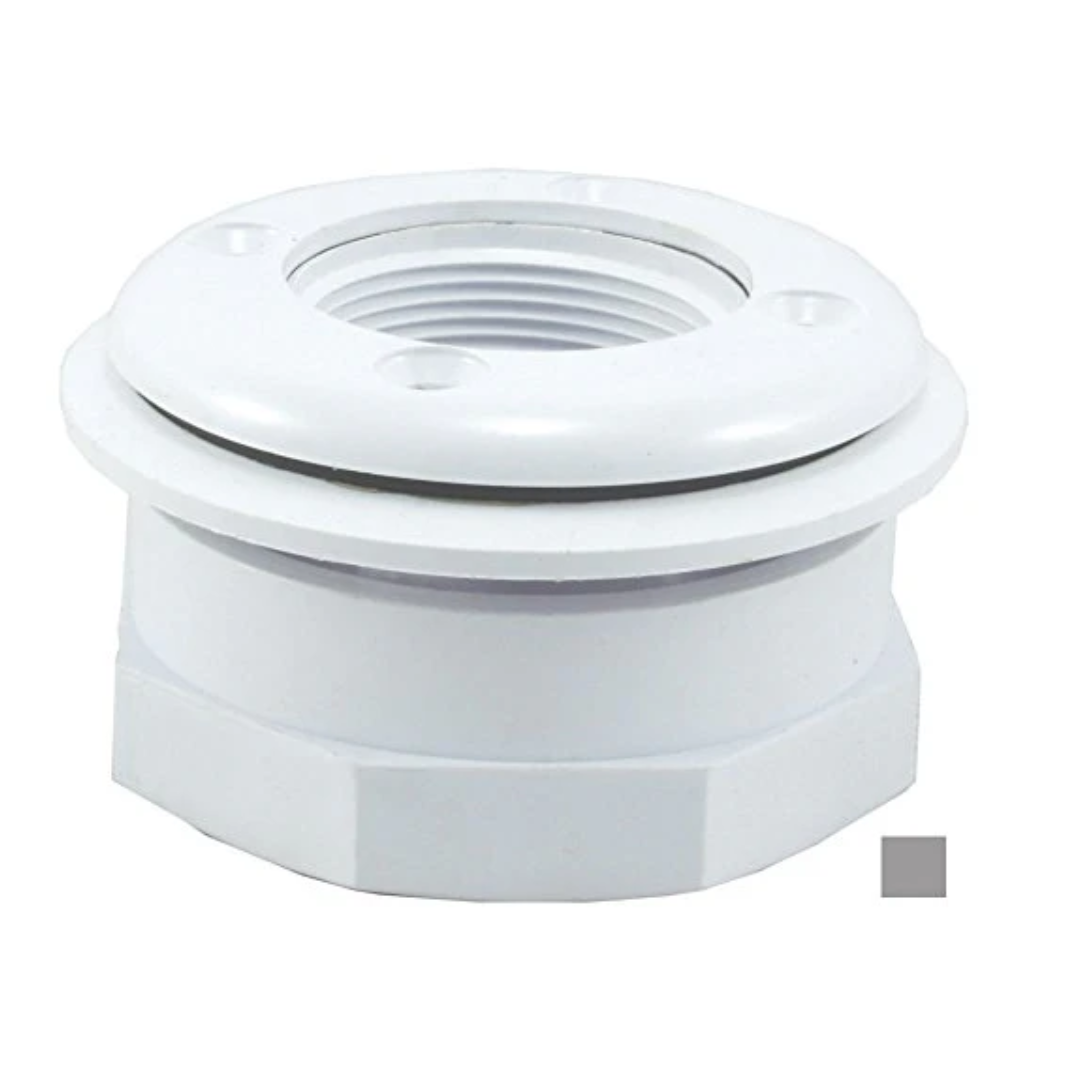 Custom 25522-001-000 1.5" FIP Vinyl I/O Wall Return Fitting - Gray