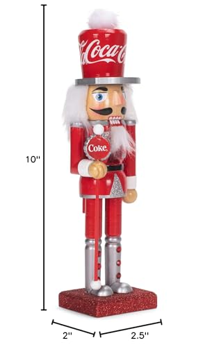 Coca-Cola Kurt S. Adler 10-Inch Wooden Nutcracker, Multicolor (CC6202)