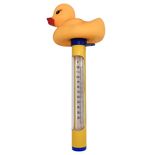 Poolzilla Floating Animal Thermometer for Pools, Spas, Hot tubs, & Aquariums (Duck)