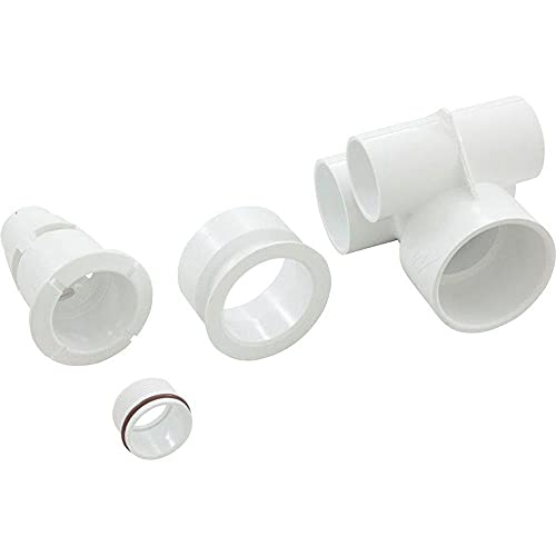 Waterway Plastics 806105018717 1.5 Inch x 2 Inch Tee Body Poly Gunite Jet Assembly