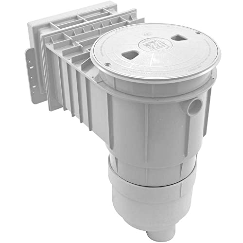 Waterway Renegade Standard 1-Piece Fiberglass Only Skimmer, 2" Socket, Round Lid, White | 540-8620