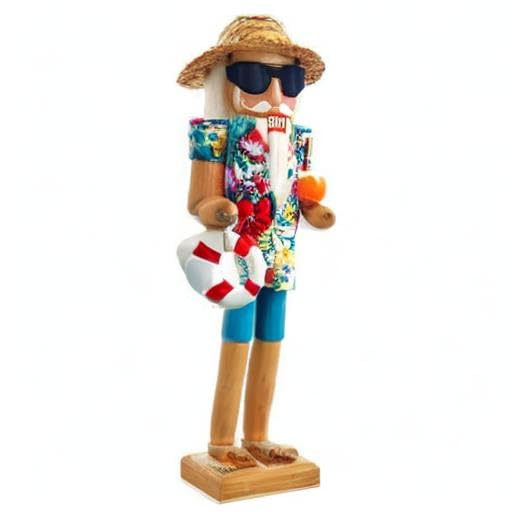 Kurt Adler 15-Inch Beach Santa Nutcracker
