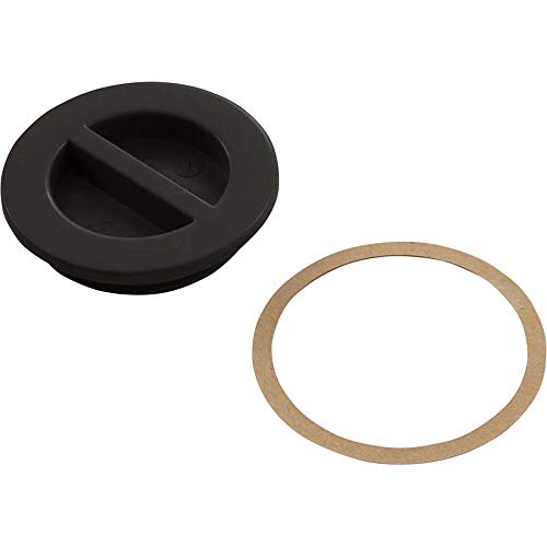 Custom Molded Products 1.5In Npt Flat Plug, Black