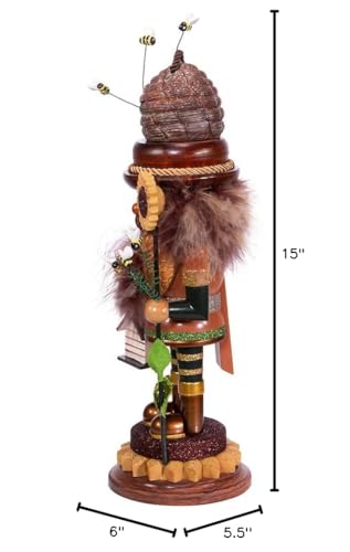 Kurt S. Adler 15-Inch Hollywood Bee Keeper Nutcracker, Multi