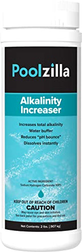 Poolzilla Pool Alkalinity Increaser (2 LBS) Restore pH Balance and Enhance Water Clarity