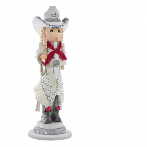 Hollywood Nutcrackers Hollywood Rhinestone Cowgirl Nutcracker, 18-Inch, Multicolored