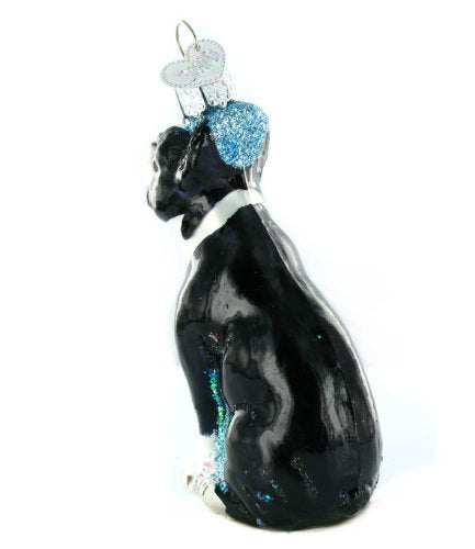 Old World Christmas Boxer Dog Glass Blown Ornament for Christmas Tree, Handcrafted Holiday Decoration, Dog Collection