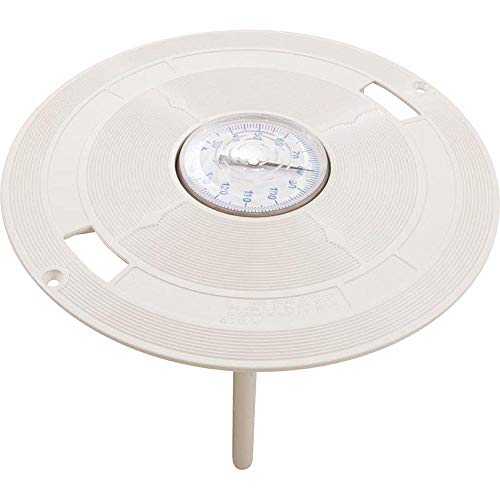 Pentair 9-7/8" Skimmer Lid with Thermometer for SwimQuip, Swimrite, Jacuzzi (New Style), Hayward, White | L1