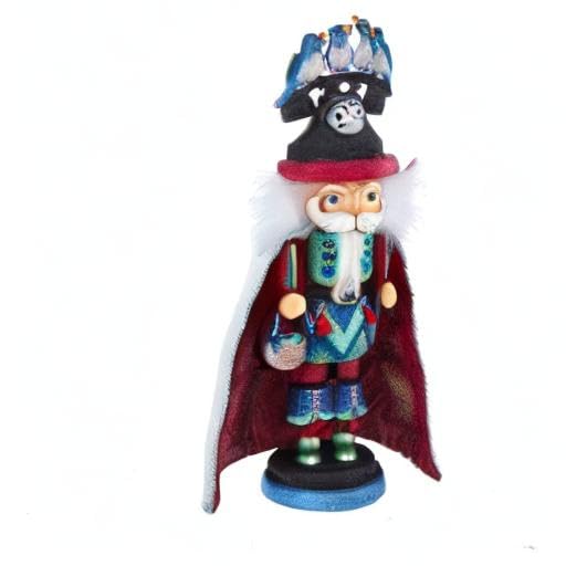 Kurt S. Adler 17.5-Inch Hollywood 12 Days of Christmas Four Calling Birds Nutcracker, Multi