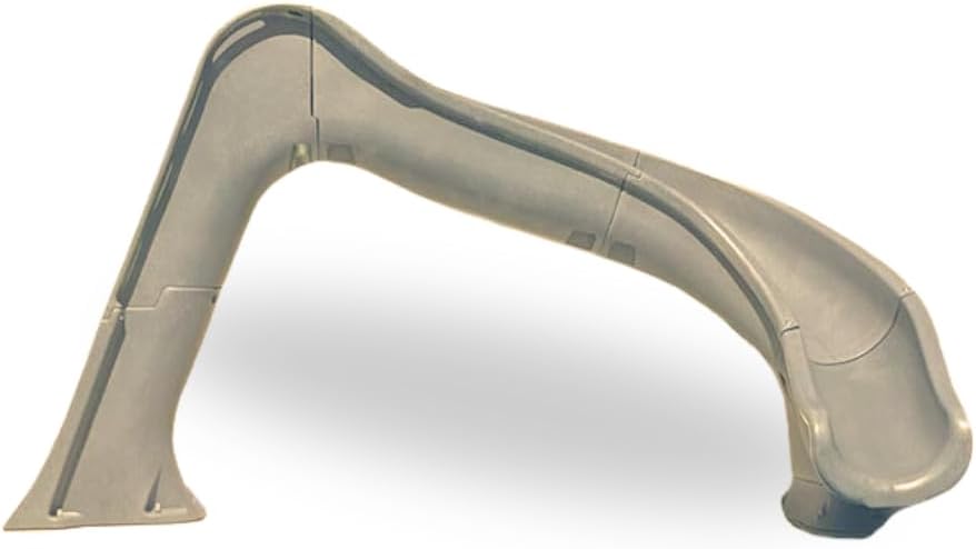 Global Pool Products Side Winder - Deck Mounted Inground Swimming Pool Water Slide Right Curve Turn