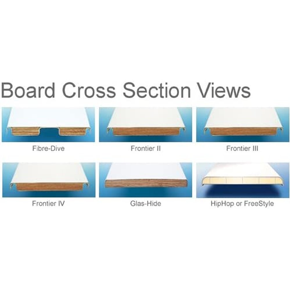 S.R. Smith 68-210-73623 Flyte-Deck II Stand with 6-Foot Fibre Dive Diving Board, Pebble