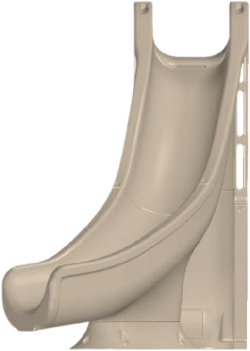 Global Pool Products Tidal Wave - Deck Mounted Inground Swimming Pool Water Slide Right Curve Turn