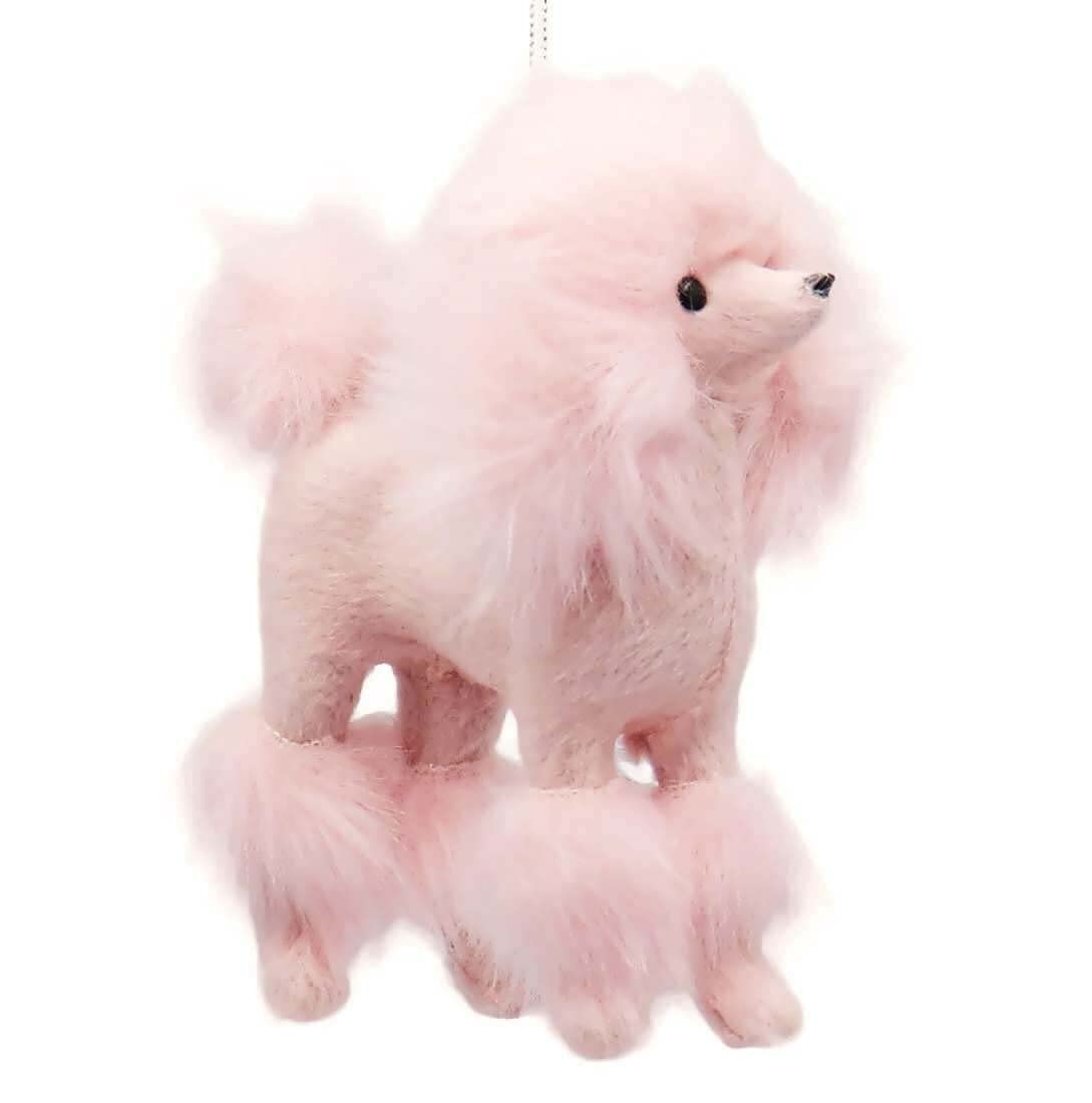Plush Pink Poodle Christmas Tree Ornament C4823