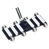 ATIE Heavy-Duty Professional-Grade Flexible Weighted Pool Vacuum Head with Chrome Handle and Ball Bearing Wheel - Great for Pool Owners and Pool Professionals