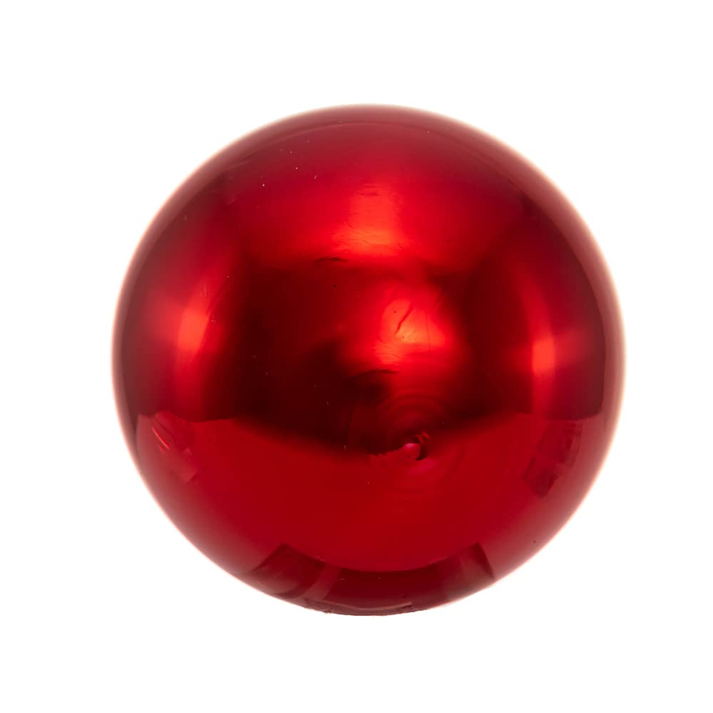 Kurt Adler 65mm Shiny Red Glass Ball Ornaments, 6-Piece Box Set, Christmas