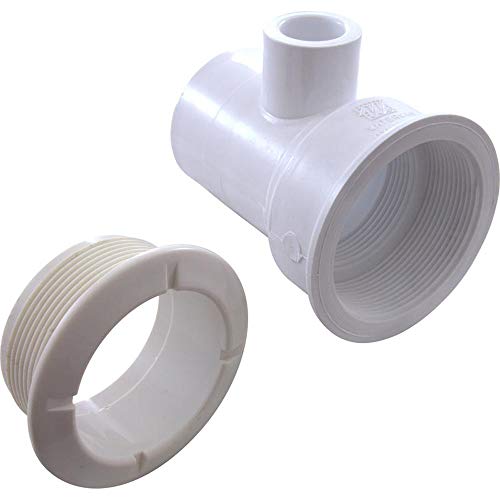 Waterway Poly Gunite 1-1/2in. Water Slip x 1/2in. / 1in. Spigot Straight Jet Body Assembly 210-5950