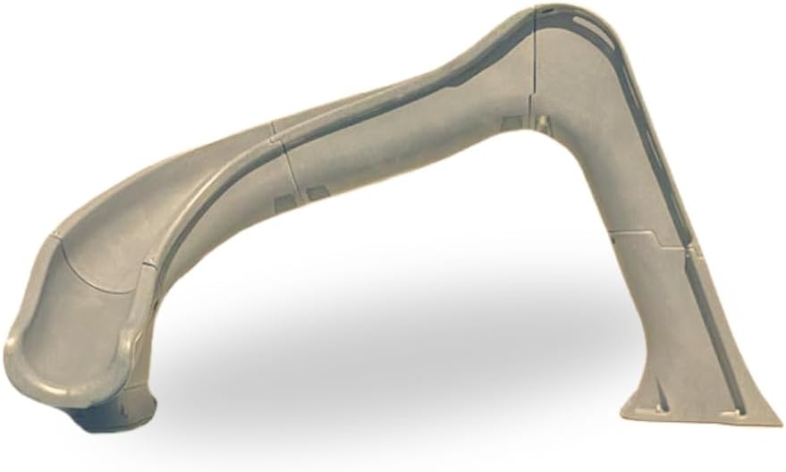 Global Pool Products Side Winder - Deck Mounted Inground Swimming Pool Water Slide Left Curve Turn