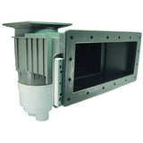 Waterway Renegade Wide Mouth Vinyl Liner Skimmer, 2 Port, Square Lid, 2" Socket, 13" Throat, Gray |540-8557