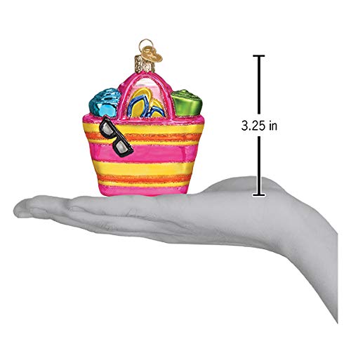 Old World Christmas Beach Bag Glass Blown Ornaments for Christmas Tree