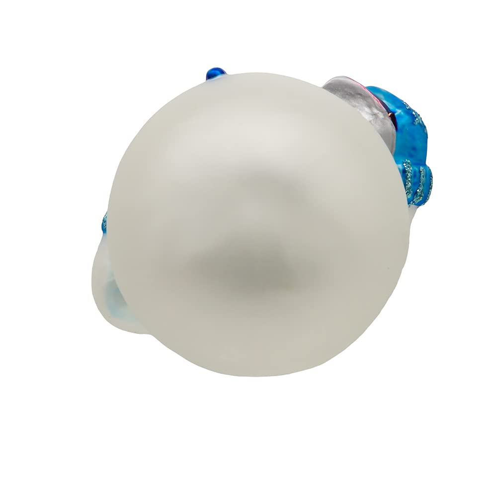 Kurt Adler 4.25-Inch Noble Gems? Glass Hanukkah Snowman Ornament