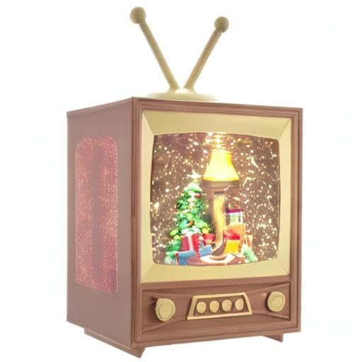 A Christmas Story 8.5-inch Battery-Operated LED Musical Television Table Piece
