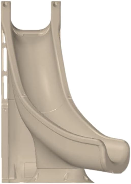 Global Pool Products Tidal Wave - Deck Mounted Inground Swimming Pool Water Slide Left Curve Turn