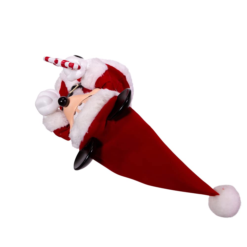 Kurt Adler 10-Inch Mickey Mouse Treetop/Tablepiece with Bendable Arms, Red