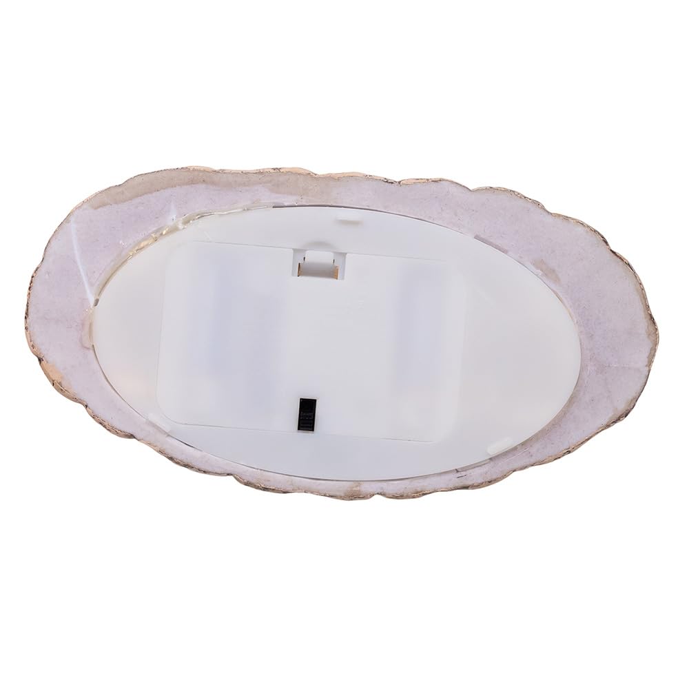 Kurt S. Adler 8 Inch Battery Operated USB Lighted Nativity Scene with Spinning Glitter Water