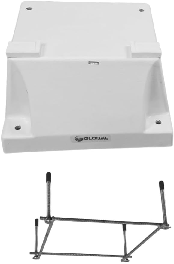 Global Pool Products 4 Bolt Base Replacement Stand - for 6' - 8' Diving Boards (No Board)