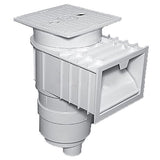 Waterway Renegade Wide Mouth Vinyl Liner Skimmer, 2 Port, Square Lid, 2" Socket, 9" Throat, White |540-8500
