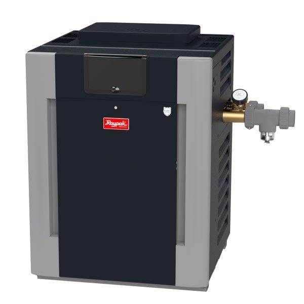 Raypak Digital Brass ASME Copper Natural Gas Pool Heater 017372 | 266,000 BTU