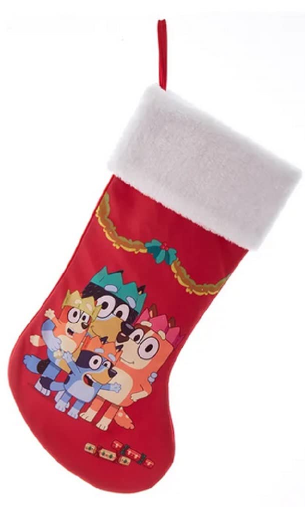 Bluey Kurt Adler 19 Inch and Family Christmas Party Stocking