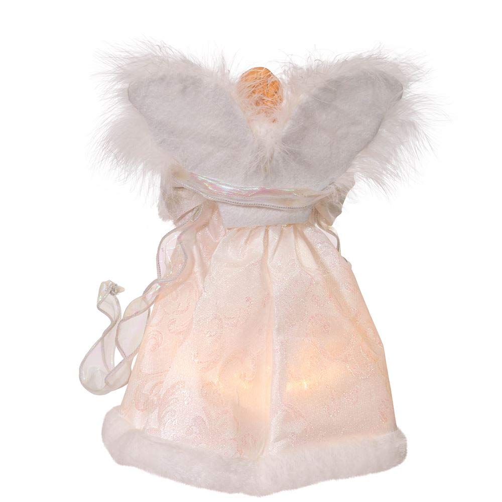 Kurt S. Adler 10-Inch UL 10-Light White Angel Treetop