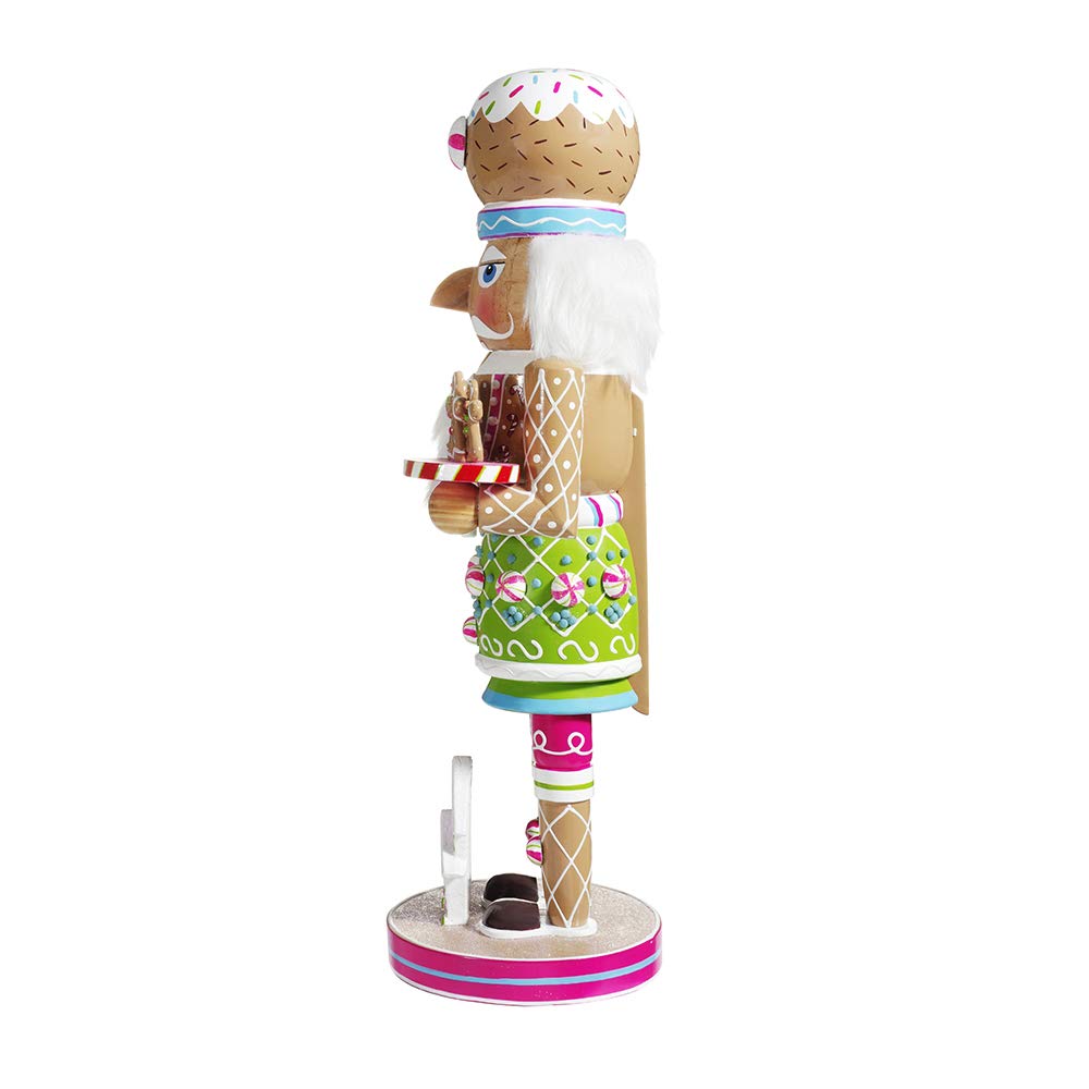 Kurt S. Adler Kurt Adler 16-Inch Wooden Gingerbread Nutcracker, 16in, Multi