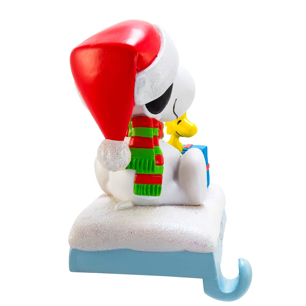 Peanuts Kurt Adler Snoopy and Woodstock Stocking Holder, 4.6-Inch