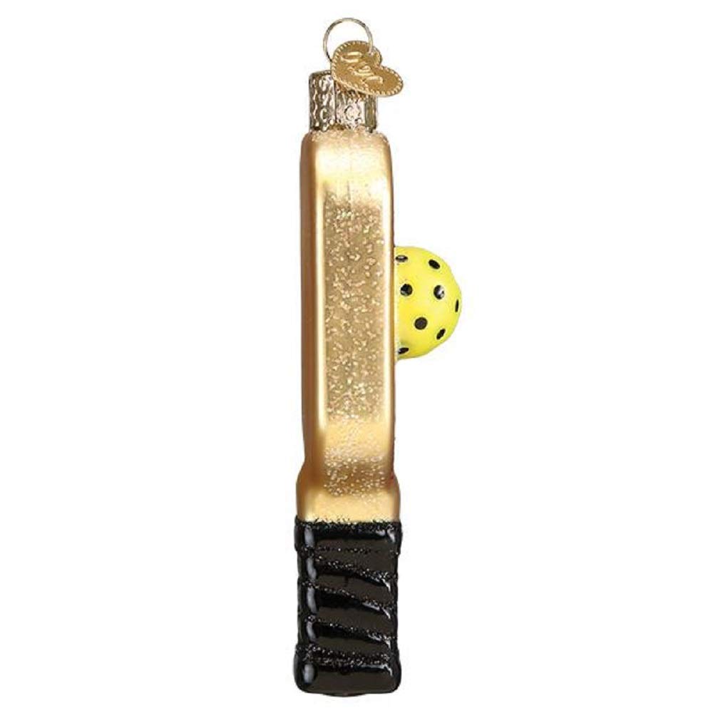 Old World Christmas Pickleball Paddle Blown Glass 2020 Unique Christmas Ornaments for Christmas Tree Decorations