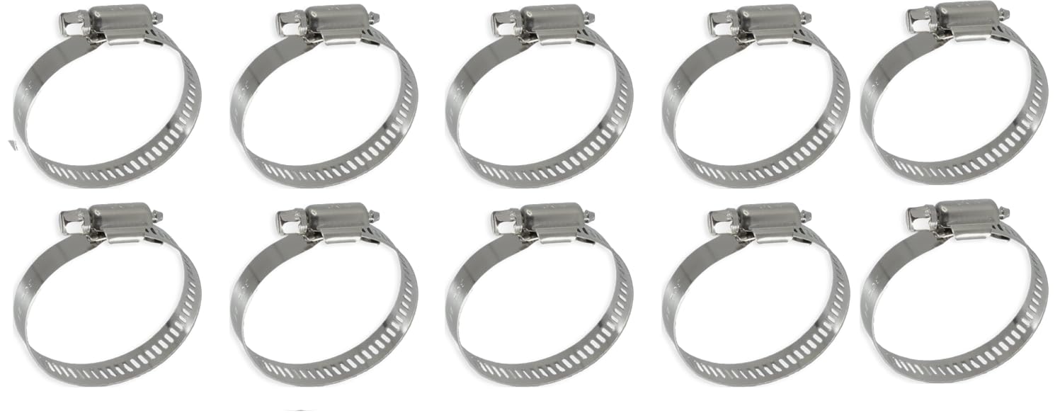 Poolzilla Stainless Steel Hose Clamp for 1 ¼'' to 2'' Pool Filter Connection Hoses