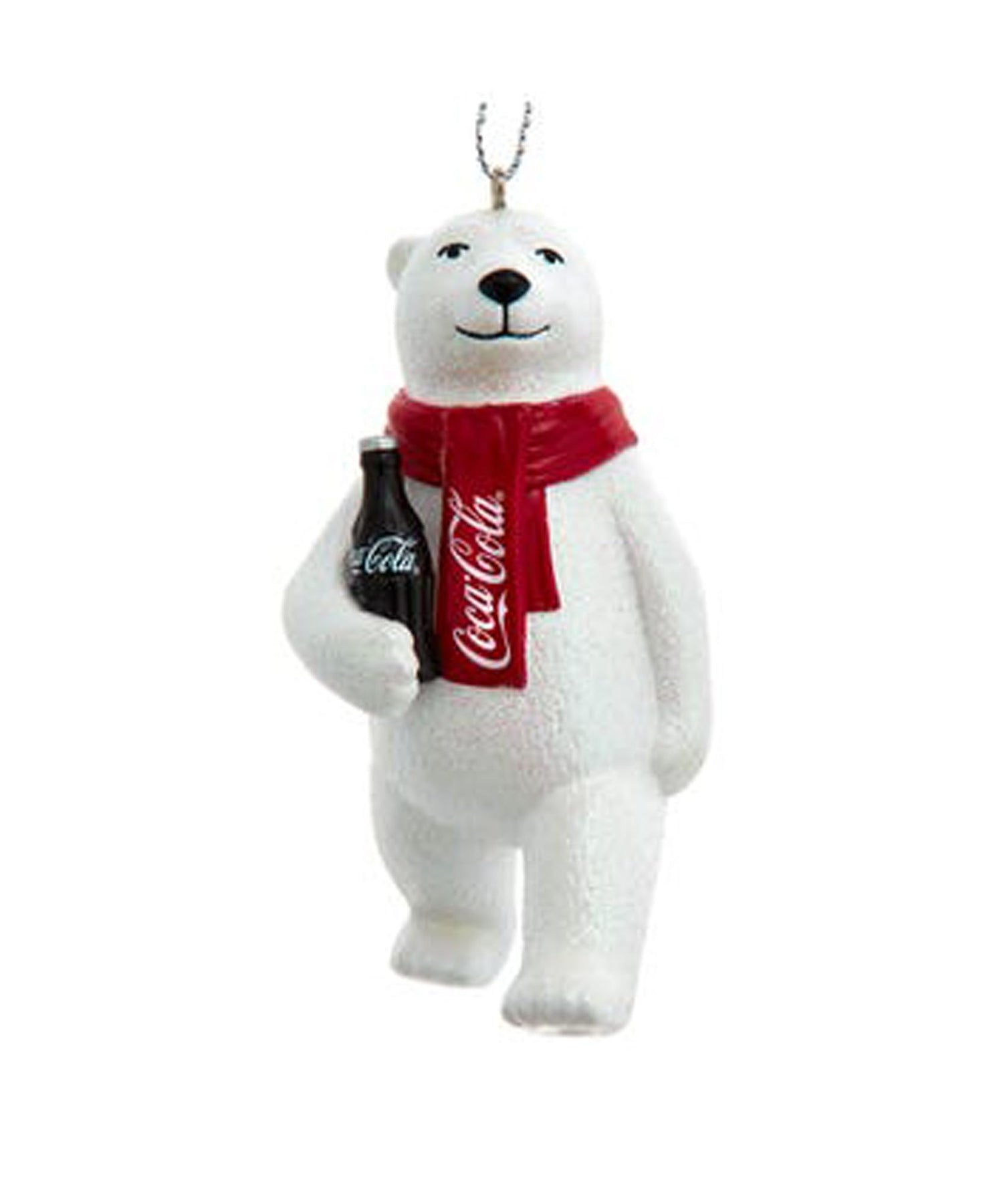 Kurt S. Adler Coca-Cola® Polar Bear Holding Bottle Ornament, White