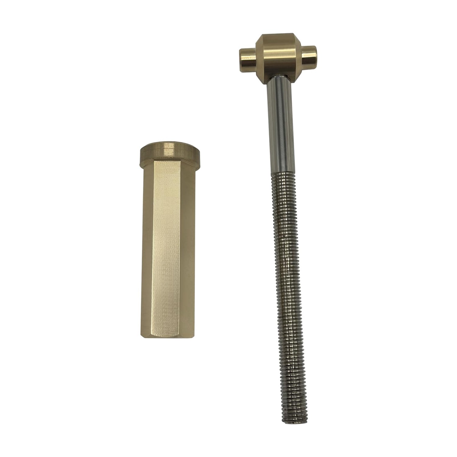 Poolzilla Brass Clamp Ring Knob Assembly with Threaded Rod and Retainer, Compatible with R0357500, Jandy & Zodiac