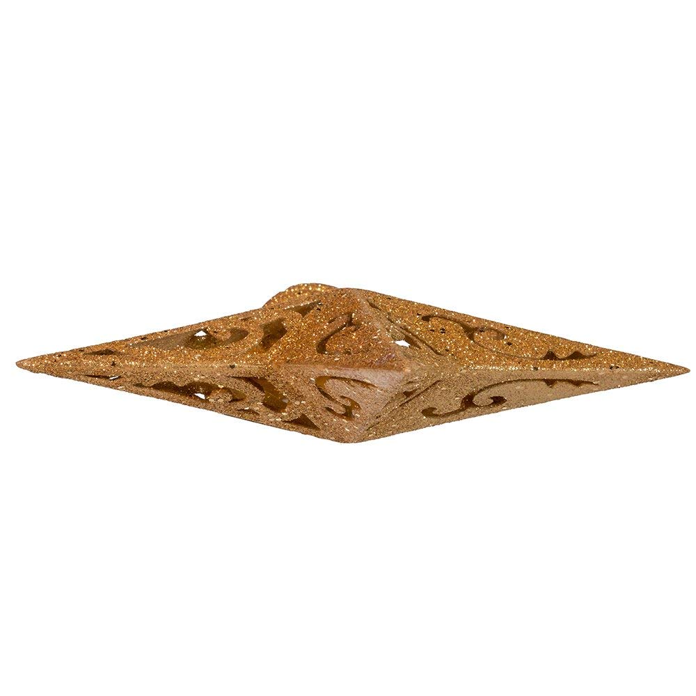 Kurt Adler H9100 8-Inch Gold Glittered 5 Point Star Treetop