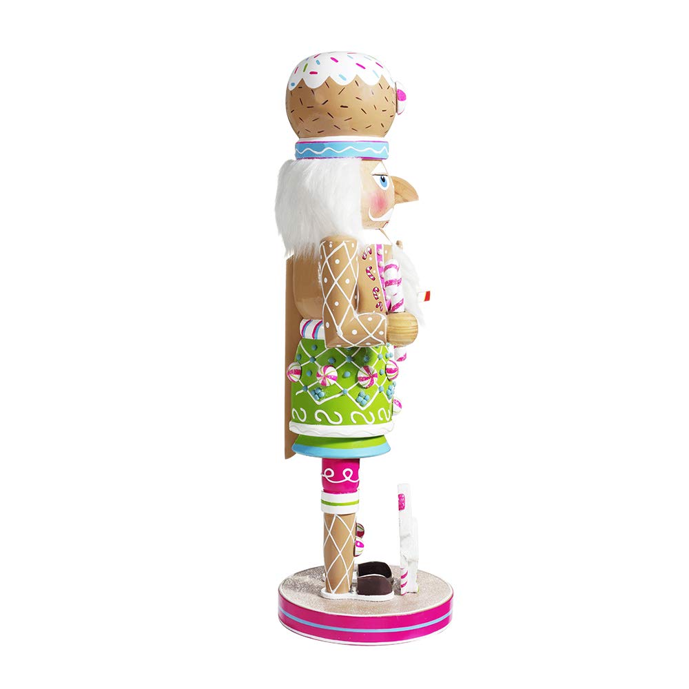 Kurt S. Adler Kurt Adler 16-Inch Wooden Gingerbread Nutcracker, 16in, Multi